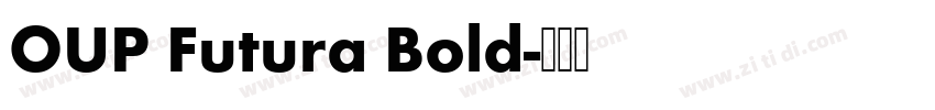 OUP Futura Bold字体转换